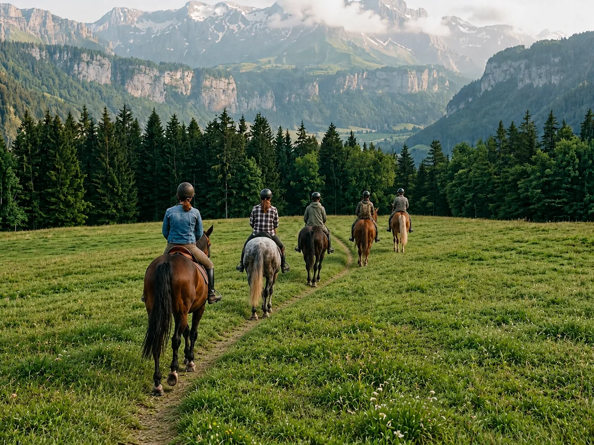 Balade à cheval en Haute-Savoie, autour de Saint-Cergues